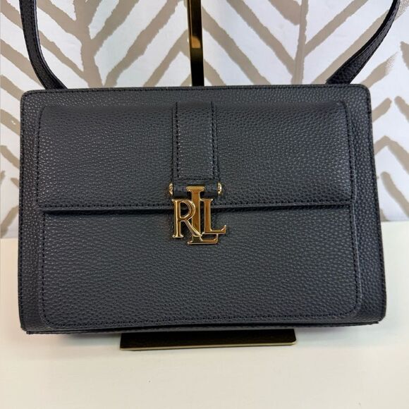 Lauren Ralph Lauren Black Carrington Crossbody Bag - Picture 2 of 9